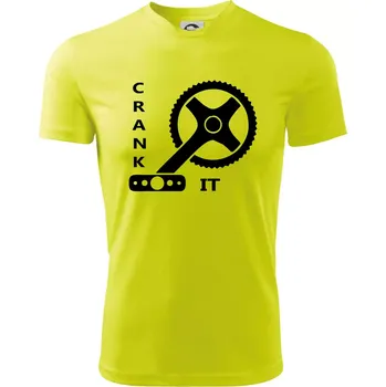 Chlapecké oblečení Crank it - Dětské triko sportovní (dresovina) - 134 cm/8 let ( Neonově žlutá )