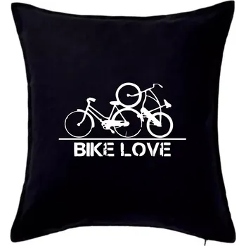 Polštář Bike love - Polštář 50x50 - 50x50 - Pouze potah ( Černá )