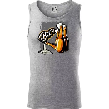 Beer lahve - Tílko pánské Core - 2XL ( Tmavě šedý melír )