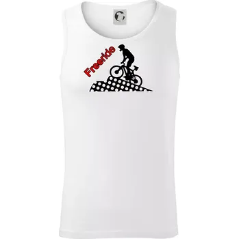 Freeride cyklista - Tílko pánské Core - L ( Bílá )