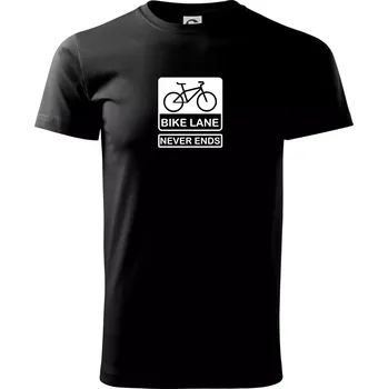Bike lane - Triko extra velké (5-8XL) - 7XL ( Černá )