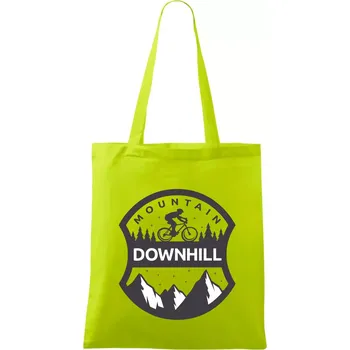 MTB downhill erb - Taška bavlněná - 42 x 38 cm ( Limetková )