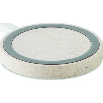 Bezdrátová nabíječka,sláma/ABS Plato+ - Béžová