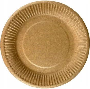 Talíř Papírový talíř FS Opakowania béžový 18 cm, 100 ks