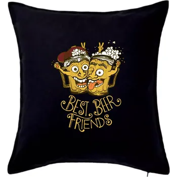 Polštář Best beer friends party (Pecka design) - Polštář 50x50 - 50x50 - Pouze potah ( Černá )