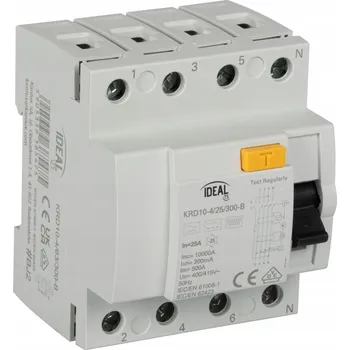 Jistič Proudový chránič KRD10 4P 25A 300mA typ B Ideal