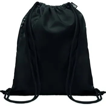 Městský batoh Velký stahovací vak 300D RPET Night - Černá