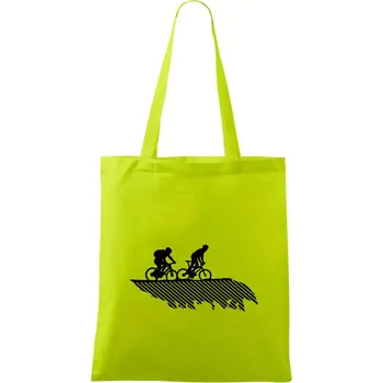 Nákupní taška Cyclo duo - Taška bavlněná - 42 x 38 cm ( Limetková )