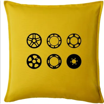 Polštář Cyklo Převodníky - Polštář 50x50 - 50x50 - Pouze potah ( Žlutá )