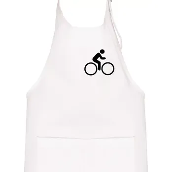 Kuchyňská zástěra Mapa ČR + kolo na prsu - Dětská zástěra na vaření - Univerzální velikost ( Bílá )