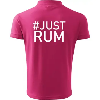 Pánská košile Just rum - Polokošile pánská Pique Polo 203 - S ( Purpurová )