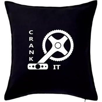 Polštář Crank it - Polštář 50x50 - 50x50 - Včetně výplně ( Černá )