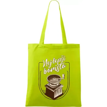 Nejlepší barista - Taška bavlněná - 42 x 38 cm ( Limetková )