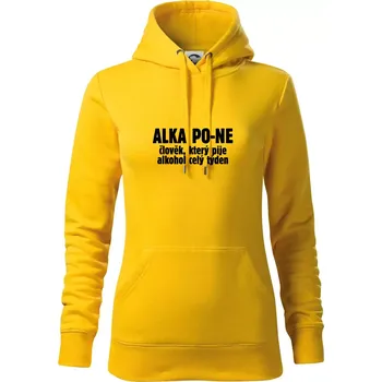 Dámská mikina Alkapone - Mikina dámská Cape s kapucí - 2XL ( Žlutá )