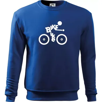 Chlapecké tričko Bike nápis postava - Mikina Essential dětská - 146 cm/10 let ( Královská modrá )