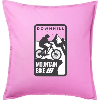 Polštář MTB downhill hranaté - Polštář 50x50 - 50x50 - Včetně výplně ( Růžová )