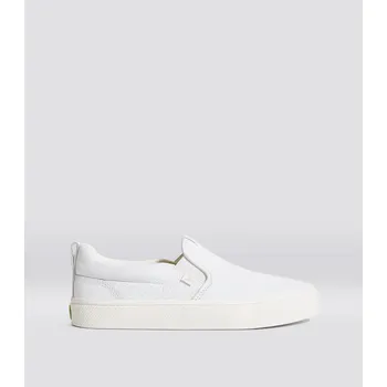 Pánské tenisky SLIP-ON White Premium Leather Sneaker