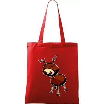 Nákupní taška Kaštanový jelínek - Taška bavlněná - 42 x 38 cm ( Červená )