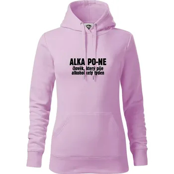 Dámská mikina Alkapone - Mikina dámská Cape s kapucí - S ( Orchid )