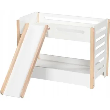Doplněk pro panenku Dřevěná patrová postel se skluzavkou pro panenky Goki