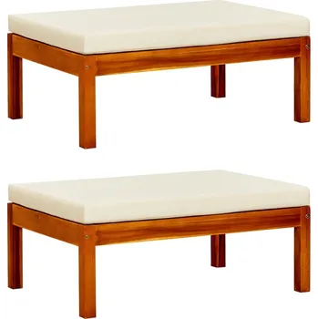 Otoman Nabytek XL Zahradní podnožky 2 ks masivní akáciové dřevo 310323