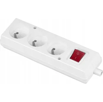 Elektrická zásuvka Přenosná podlahová Elektrická Zásuvka Volteo bílá