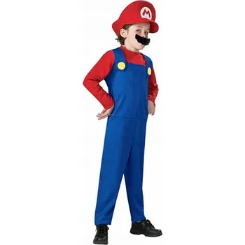 Karnevalový kostým Kostým, převlek MARIO BROS pro děti, hra NINTENDO, velikost M