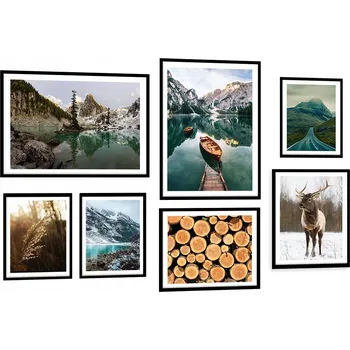 Obraz GIGA SADA 7ks Obrazů - SAMÉ VELKÉ - v rámu KP154