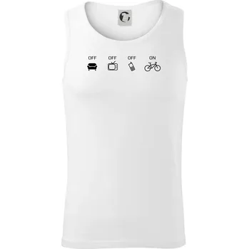 Zapni cyklorežim - Tílko pánské Core - S ( Bílá )