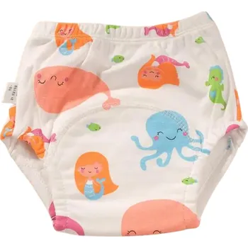Plenkové kalhoty Tréninkové kalhotky pro děti 15–19 kg Opakovaně použitelné látkové plenky Chlapci Dívky Pratelné spodní prádlo s motivem chobotnice