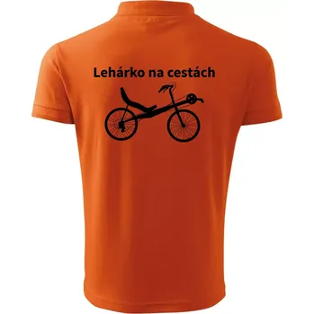 Pánská košile Lehárko na cestách - Polokošile pánská Pique Polo 203 - S ( Oranžová )