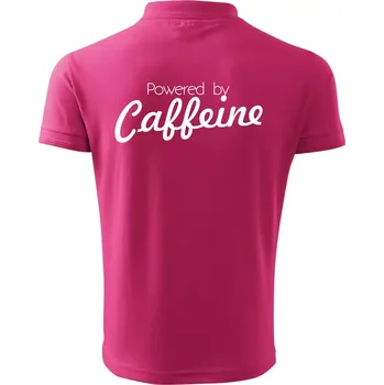 Pánská košile Powered by Caffeine - Polokošile pánská Pique Polo 203 - S ( Purpurová )