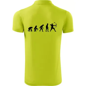 Pánská košile Evoluce lukostřelba kladkový luk - Polokošile Victory sportovní (dresovina) - S ( Limetková )