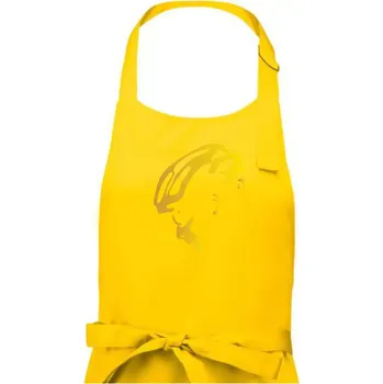 Kuchyňská zástěra Hlava cyklista zlatá - Dámská zástěra na vaření - Univerzální velikost ( Žlutá )