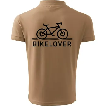 Pánská košile Bike lover - Polokošile pánská Pique Polo 203 - 4XL ( Písková )