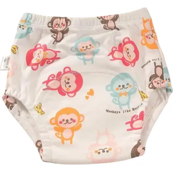 Plenkové kalhoty Tréninkové kalhotky pro děti 15–19 kg Látkové plenky Opičky Pratelné spodní prádlo Dětské kraťasy Chlapci Dívky Opakované použití