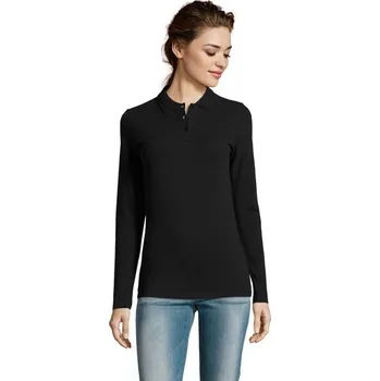 PERFECT DÁMSKÉ LSL POLO180 Perfect Lsl Women - Black3XL