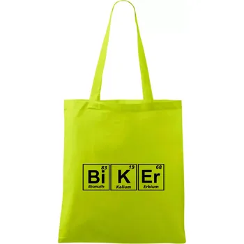 Biker - Tabulka prvků - Taška bavlněná - 42 x 38 cm ( Limetková )