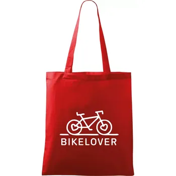 Bike lover - Taška bavlněná - 42 x 38 cm ( Červená )