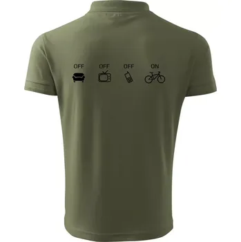 Pánská košile Zapni cyklorežim - Polokošile pánská Pique Polo 203 - 3XL ( Khaki )