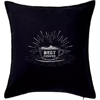 Polštář Best coffee hrnek - Polštář 50x50 - 50x50 - Pouze potah ( Černá )