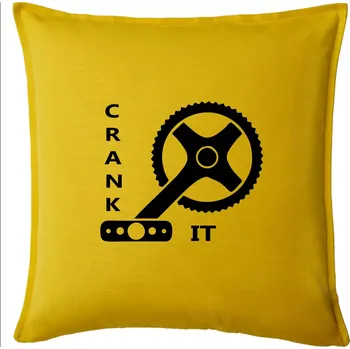 Polštář Crank it - Polštář 50x50 - 50x50 - Pouze potah ( Žlutá )