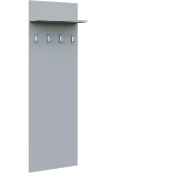 Věšák VN - 24 stěna věšáková 600x220x1800 mm, polička, 4-háček Laura, šedá