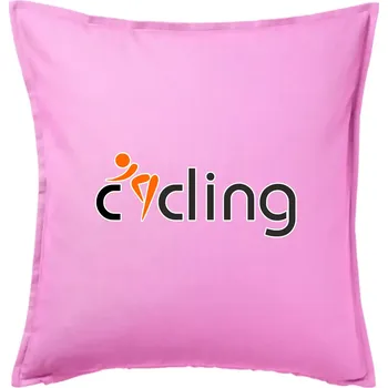 Polštář Cycling postava - Polštář 50x50 - 50x50 - Pouze potah ( Růžová )