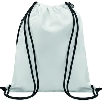 Velký stahovací vak 300D RPET MO6997- Night - Bílá