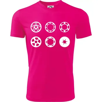 Cyklo Převodníky - Dětské triko sportovní (dresovina) - 146 cm/10 let ( Neon Pink )