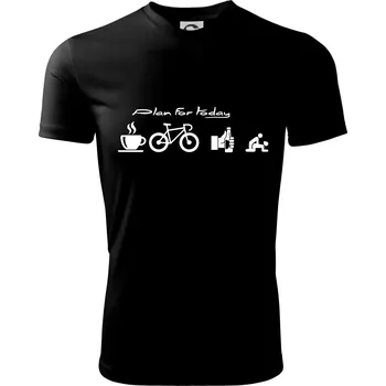 Plan for today - Dětské triko sportovní (dresovina) - 158 cm/12 let ( Černá )