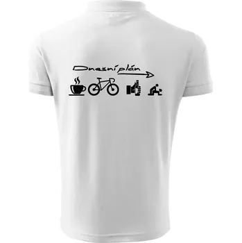 Pánská košile Dnešní plán - Polokošile pánská Pique Polo 203 - 5XL ( Bílá )