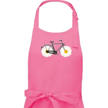 Kuchyňská zástěra Kolo kopretina - Dámská zástěra na vaření - Univerzální velikost ( Růžová )