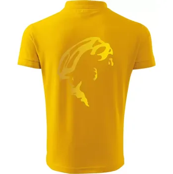 Pánská košile Hlava cyklista zlatá - Polokošile pánská Pique Polo 203 - L ( Žlutá )